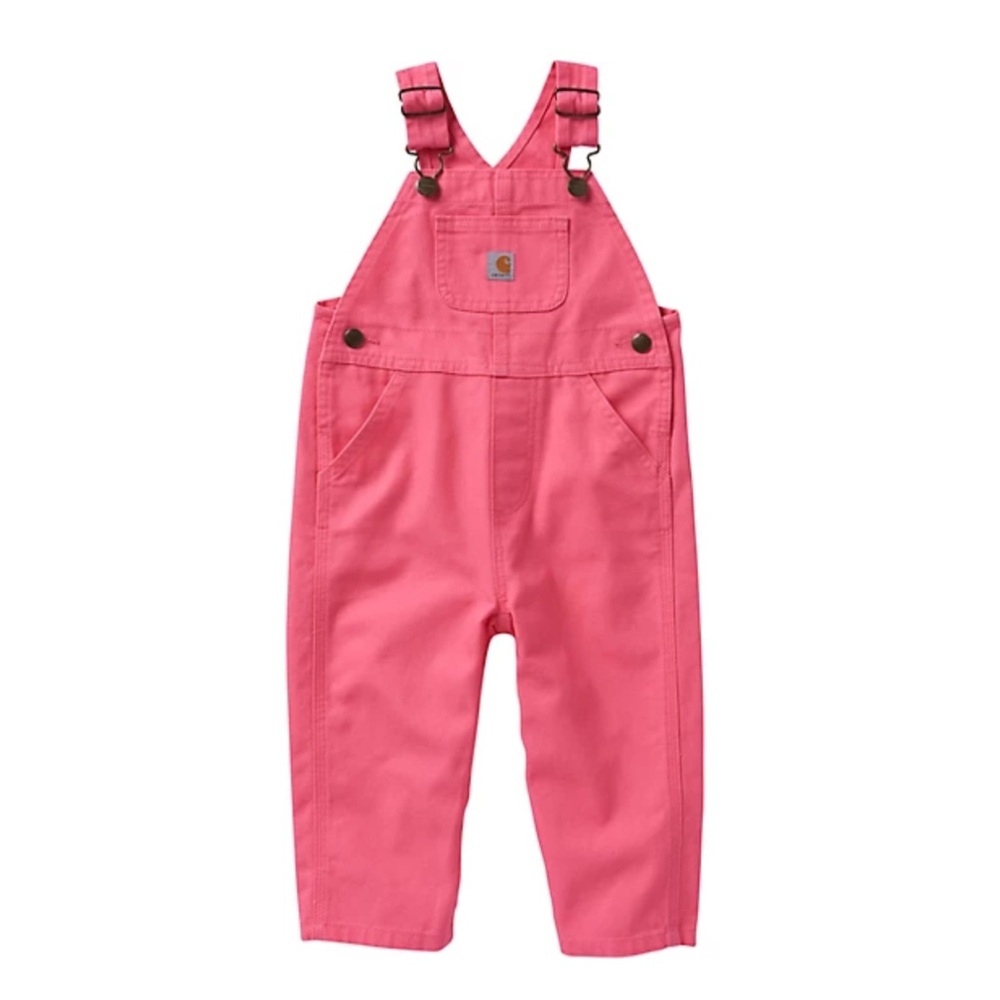 Carhartt Girls' Loose Fit Canvas Bib Overalls